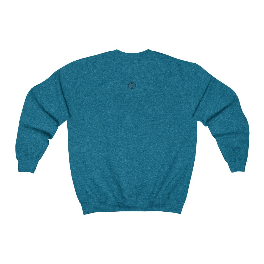Cozy 'The Burg' Crewneck Sweatshirt - Blue Back