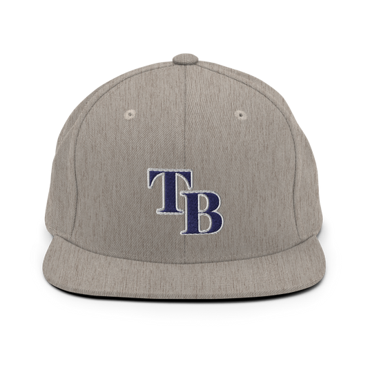 TB Block Snapback Hat - Navy - The Hook Up